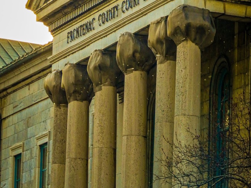 Courthouse columns in Northern Illinois